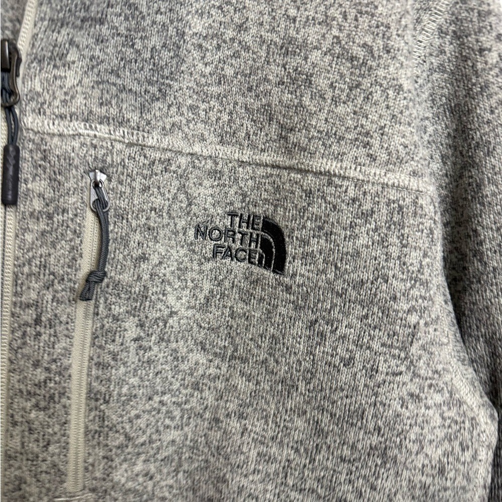 The North Face Men's XL Gray Fleece 1/2 Zip Pullover Jacket Outdoor Lightweight - Picture 2 of 4